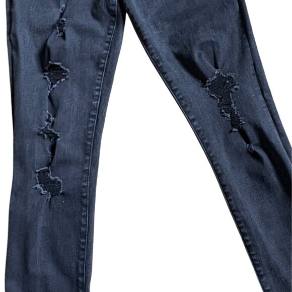 Abercrombie & Fitch Super Skinny High Rise Jeans-Black-Size 31/12-GUC - Picture 3 of 8